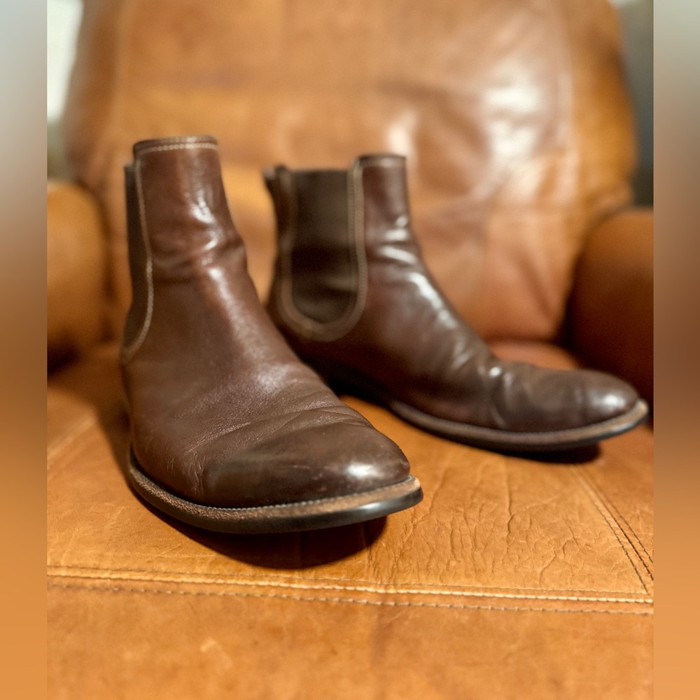 Cole Haan Brown Chelsea Ankle Slip On Boots Mens 10